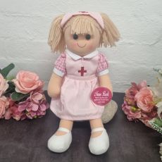 Nurse Thelma Rag Doll with Badge 35cm