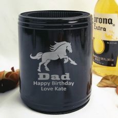 Dad Engraved Black Can Cooler Personalised