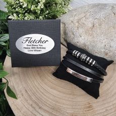 Multilayer Leather Bracelet 30th Birthday Gift Box