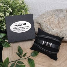 Stacked Leather Bracelet 21st Birthday Gift Box