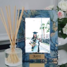 Graduation Personalised Frame 5x7 Photo Glass Fortune Of Blue