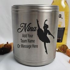 Dance Coach Engraved Silver Stubby Can Cooler Personalised