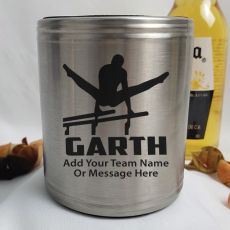 Gymnastic Coach Engraved Silver Stubby Can Cooler Personalised