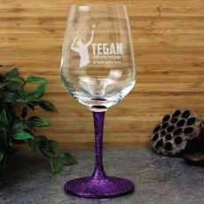 Tennis Coach Engraved Personalised Wine Glass