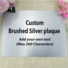 Personalised Metal 5" x 7" Plaque - Any Text
