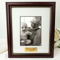 Grandpa Classic Wood Photo Frame 5x7 Personalised Message