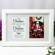 Christmas Photo Frame Typography Print 4x6 White