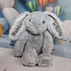 Easter Bunny Plush Toy Breeze Grey