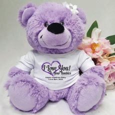 Love Your Naughty Bits Valentines Bear - Lavender