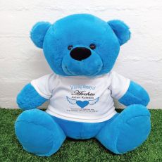 In Loving Memory Teddy Bear 40cm Bright Blue