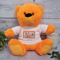 Worlds Best Pop Photo Bear Orange 30cm