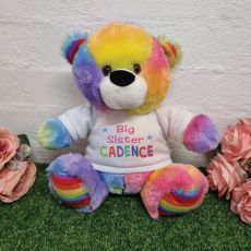 Big Sister Teddy Bear Rainbow Plush 30cm