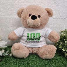 100th Birthday Bear Cream Plush 30cm