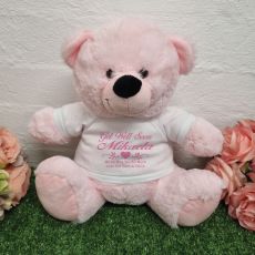 Get Well Soon Bear Light Pink 30cm
