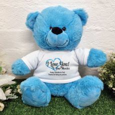 Valentines Day Bear Love Your Naughty Bits - 30cm Blue