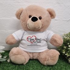 Valentines Day Bear Love Your Naughty Bits - 30cm Cream