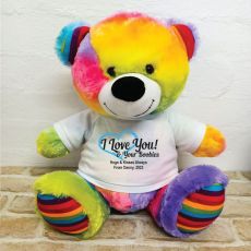Valentines Bear Love Your Naughty Bits - 40cm Rainbow