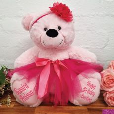 Birthday Ballerina Teddy Bear 40cm Light Pink