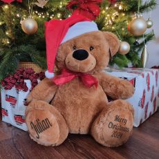 Personalised Christmas Bear 40cm Brown