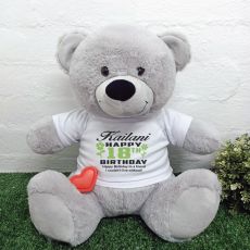 Recordable 18th Birthday Teddy Bear Grey 40cm