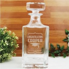 Graduation Engraved Personalised Whisky Decanter 700ml