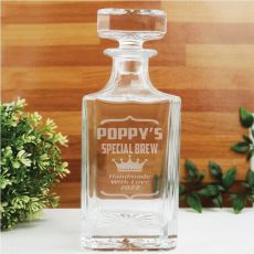 Pop Engraved Personalised Whisky Decanter 700ml