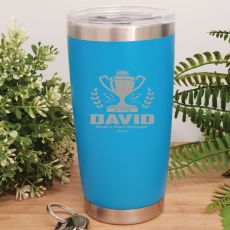 Personalised Insulated Travel Mug 600ml Light Blue (M)