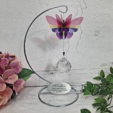 Butterfly Suncatcher on Stand with 18th Birthday Plaque