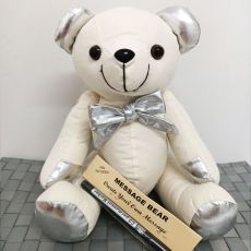 Calico Signature Bear with Silver Accents