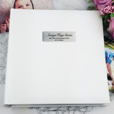 Personalised Baby Photo Album 200  - White