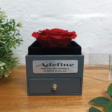 Eternal Red Rose 40th Jewellery Gift Box