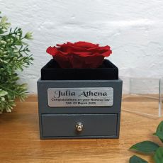 Eternal Red Rose Naming Day Jewellery Gift Box