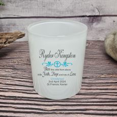 Personalised Christening Candle Holder