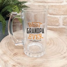 Best Grandpa Ever Personalised Beer Stein