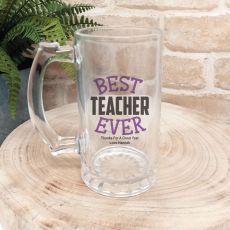 Best Teacher Ever Personalised Beer Stein