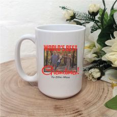 Worlds Best Grandma Photo Coffee Mug 15oz with Message