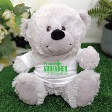 Godfather  Personalised Teddy Bear Grey Plush