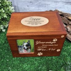 Pet Urn Wooden Cremation Photo Box