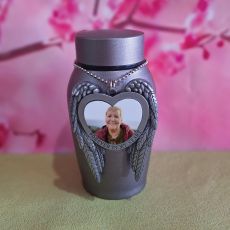 Memorial Cremation Ash Urn with Forever Heart