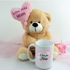 Love Mum Coffee Mug and Bear Set
