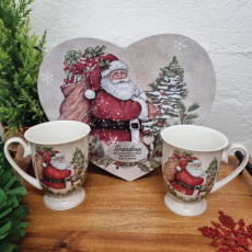 Christmas 2pcs Mug Set in Grandma Heart Box