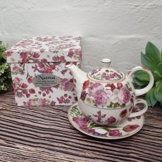 Rose & Tulip Tea For One in Nana Gift Box