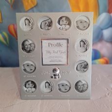 Baby's First Year Silver Photo Frame
