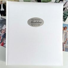 50th Birthday Personalised Photo Album 500 White
