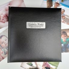 Personalised Wedding  Photo Album -Black 200