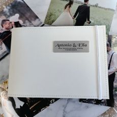 Personalised Anniversary Brag Album - White 5x7