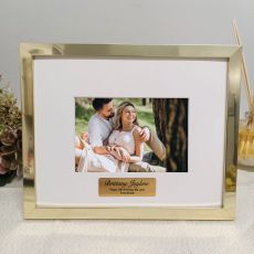 30th Birthday Personalised Photo Frame Gold