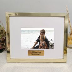 60th Birthday Personalised Photo Frame 5x7 Gold
