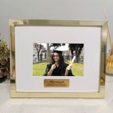 Graduation Personalised Photo Frame Gold