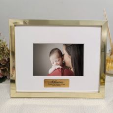 Mum Personalised Photo Frame Gold